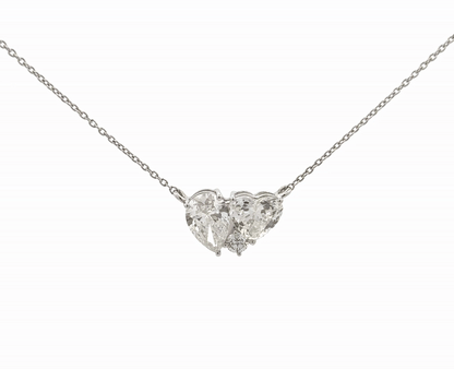 IGI Certified Forever Together Pear & Heart Lab Grown Diamond Pendant With Chain