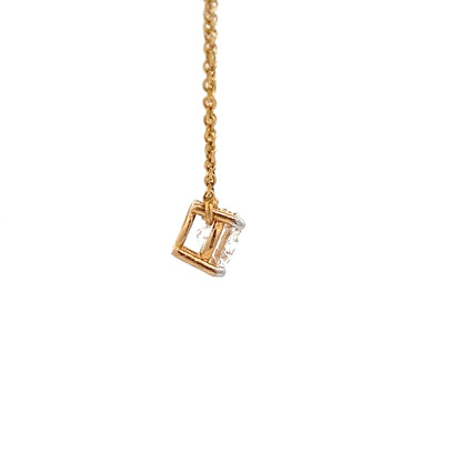 1 Carat Solitaire Round Pendant In 14k Gold Without Chain
