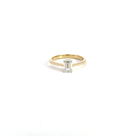 LGD Emerald Band Ring In 14k Gold