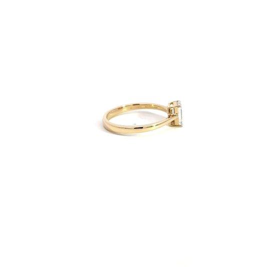 LGD Emerald Band Ring In 14k Gold