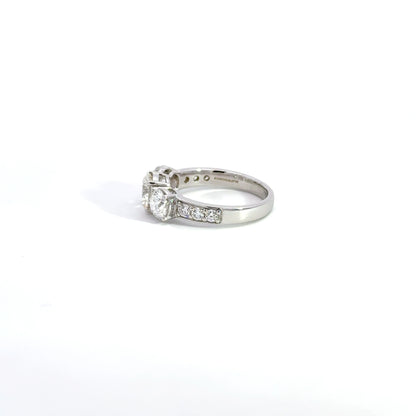 LGD Solitaire Round Brilliant Ring In 14k Gold