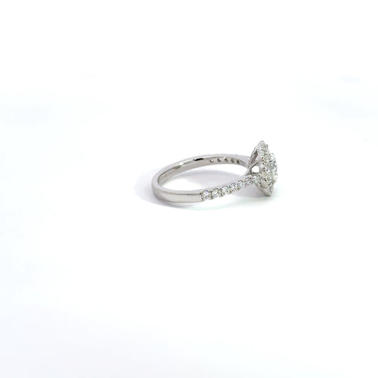 LGD Round Brilliant Ring In 14k Gold