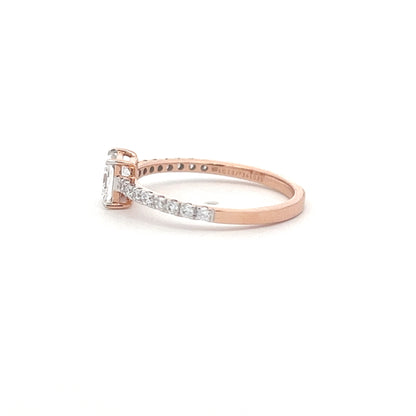 Lab Grown Diamond Celestia Princess Glow Ring In 14k Gold