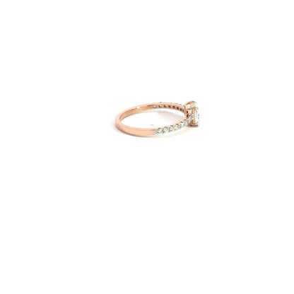 LGD Princess Band Ring In 14k Gold