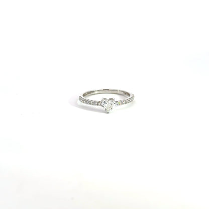 LGD Heart Band Ring In 14k Gold