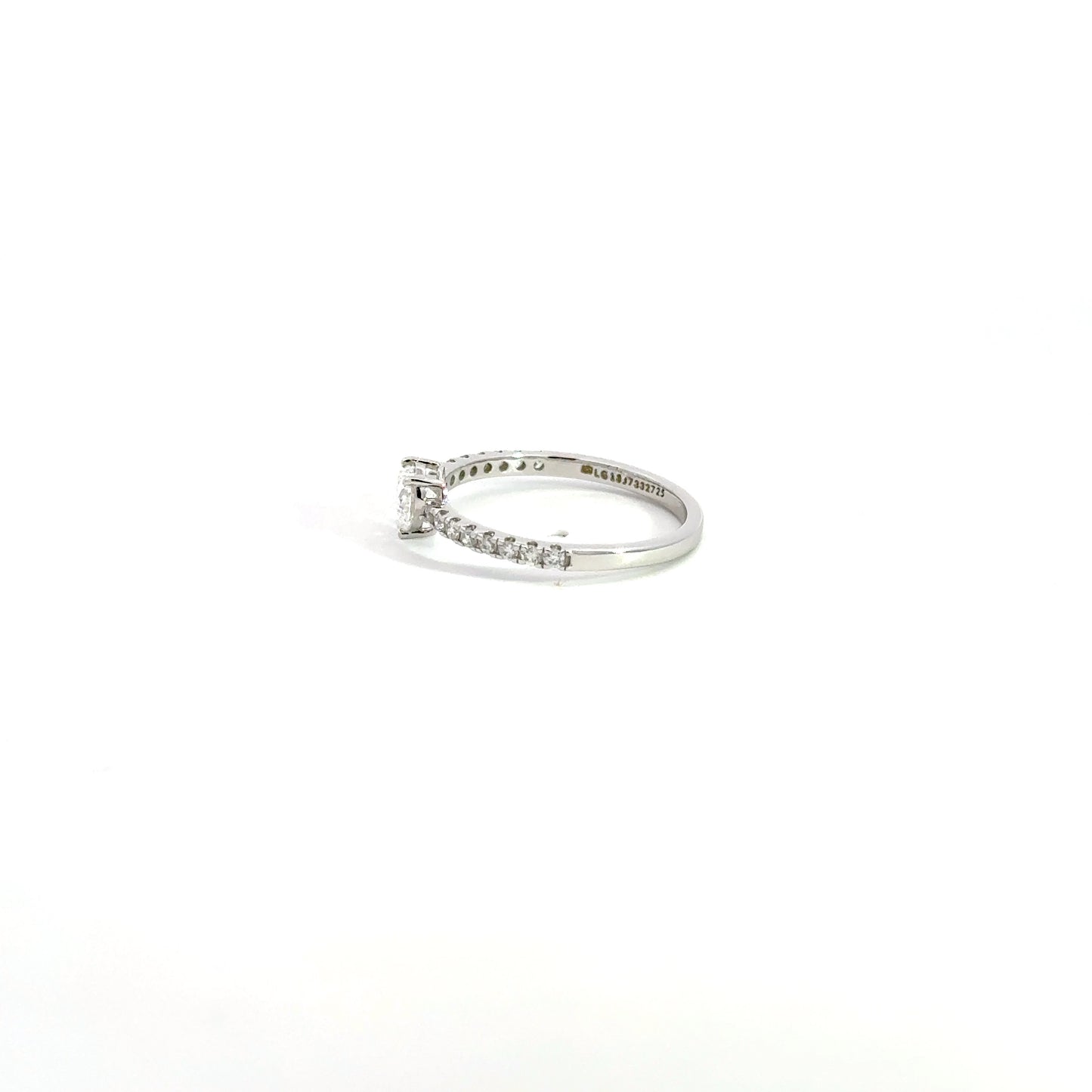 LGD Heart Band Ring In 14k Gold