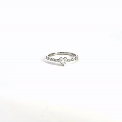 LGD Heart Band Ring In 14k Gold