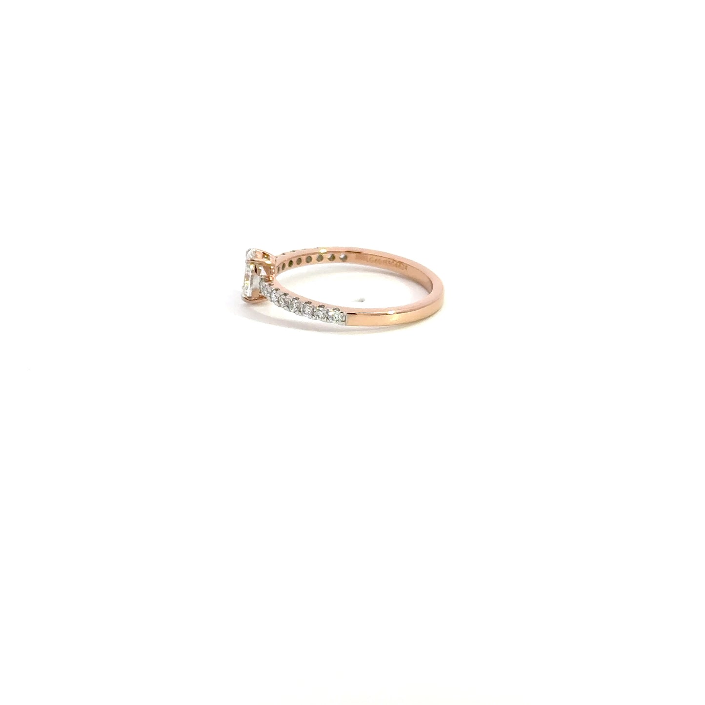 LGD Oval Band Ring In 14k Gold