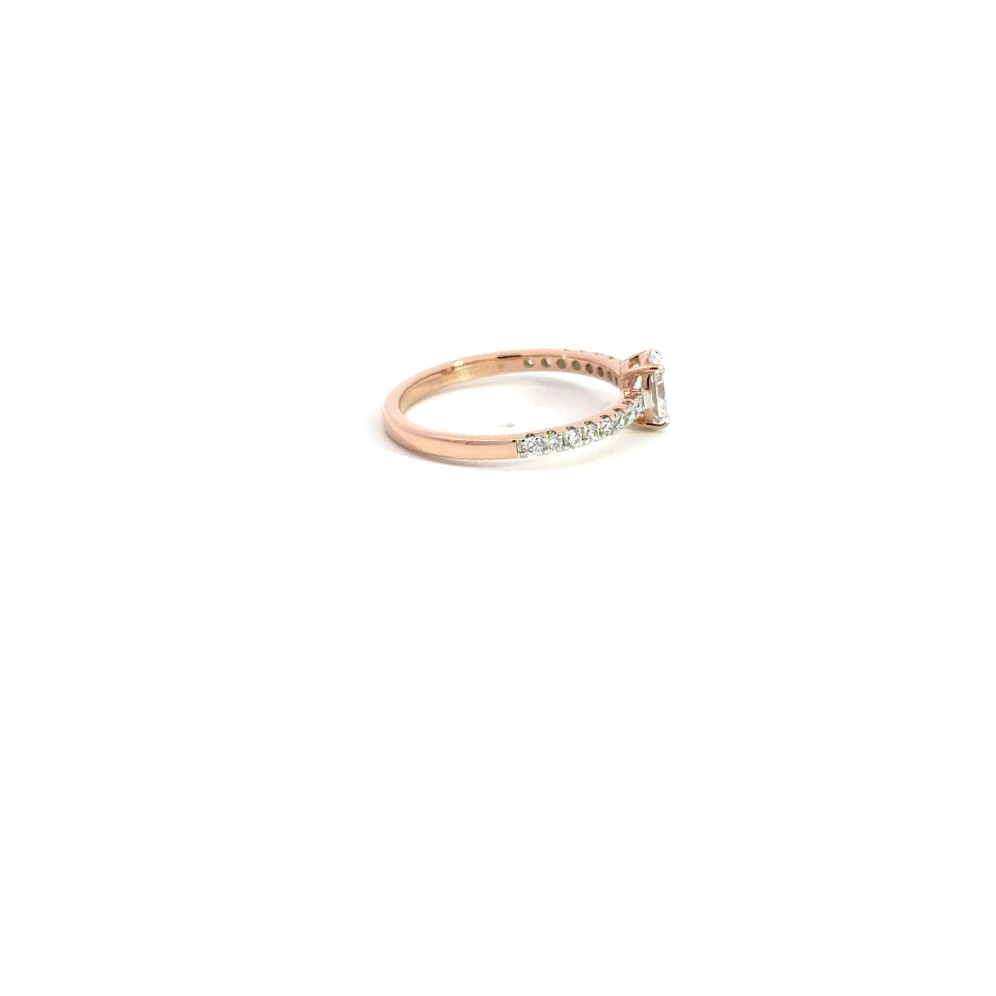 LGD Oval Band Ring In 14k Gold