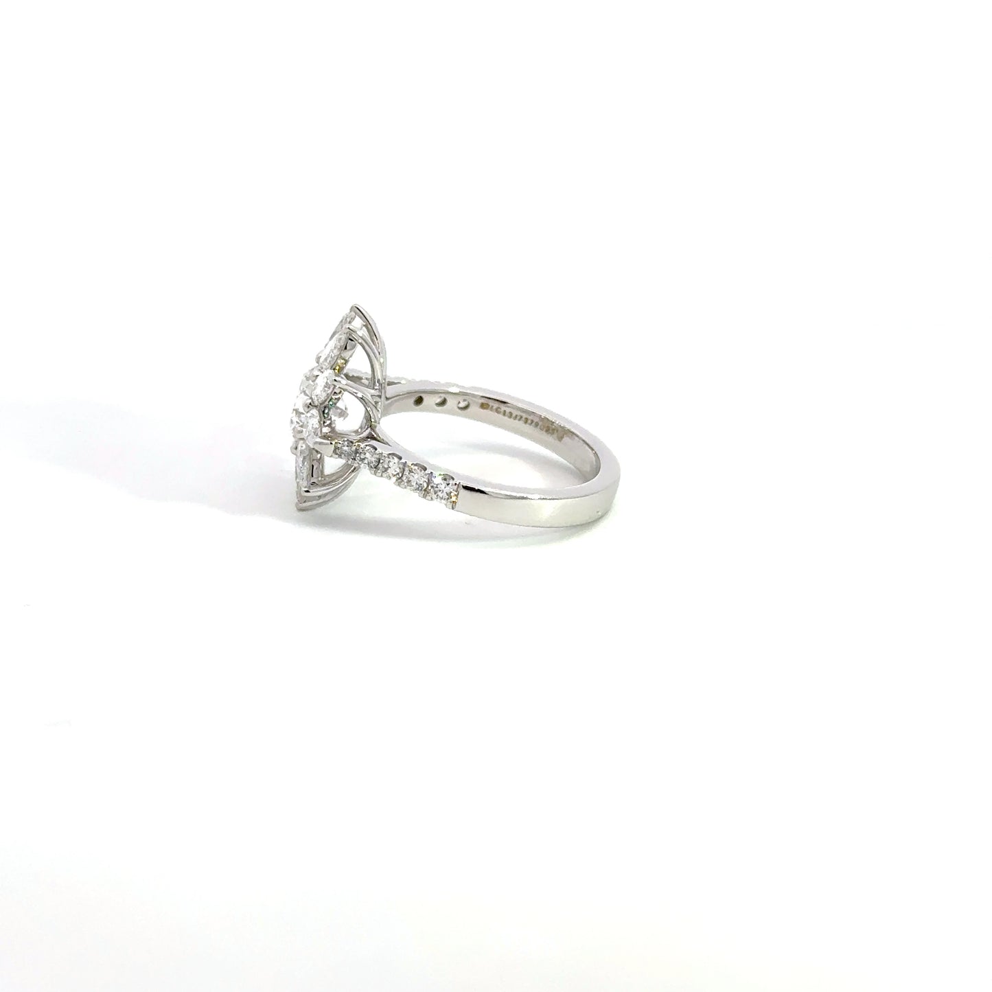 LGD Solitaire Round Ring In 14k Gold