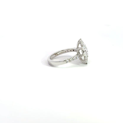 LGD Solitaire Round Ring In 14k Gold