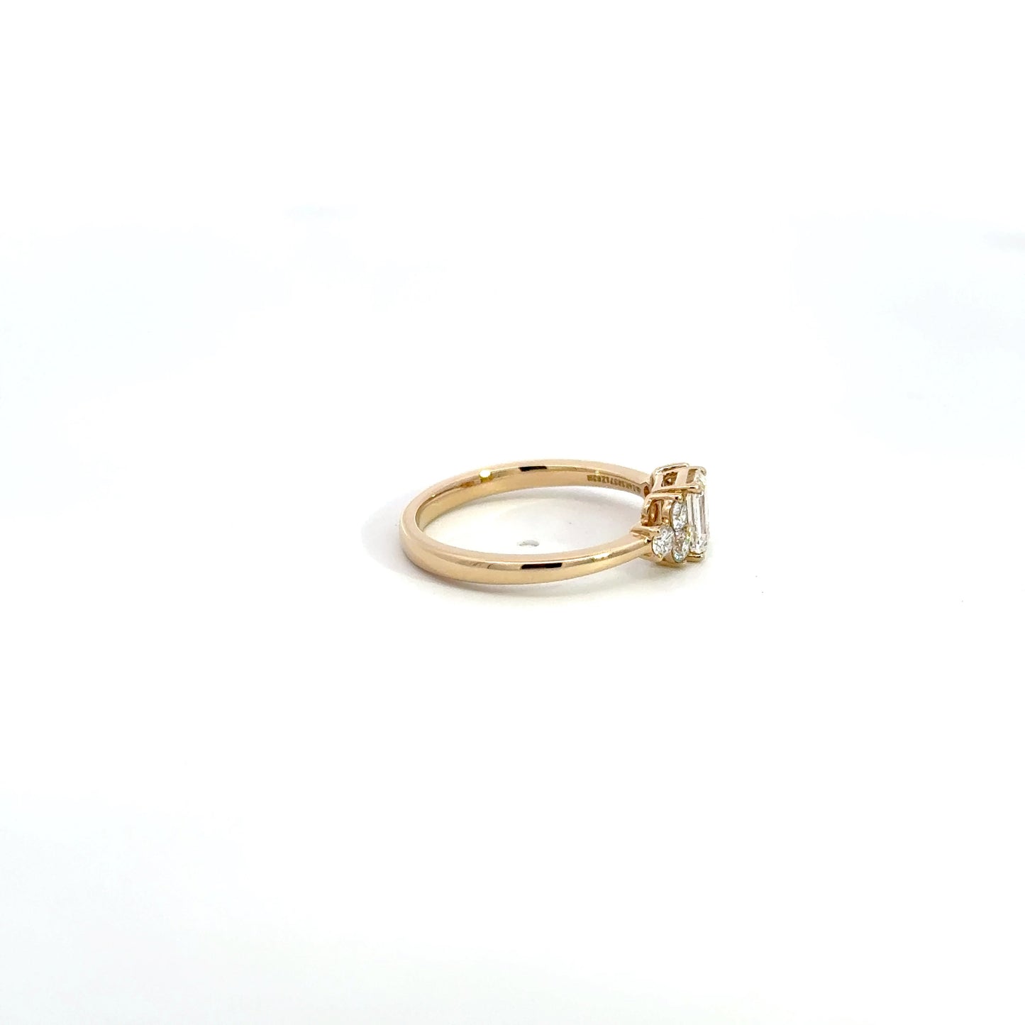 LGD Emerald Ring In 14k Gold
