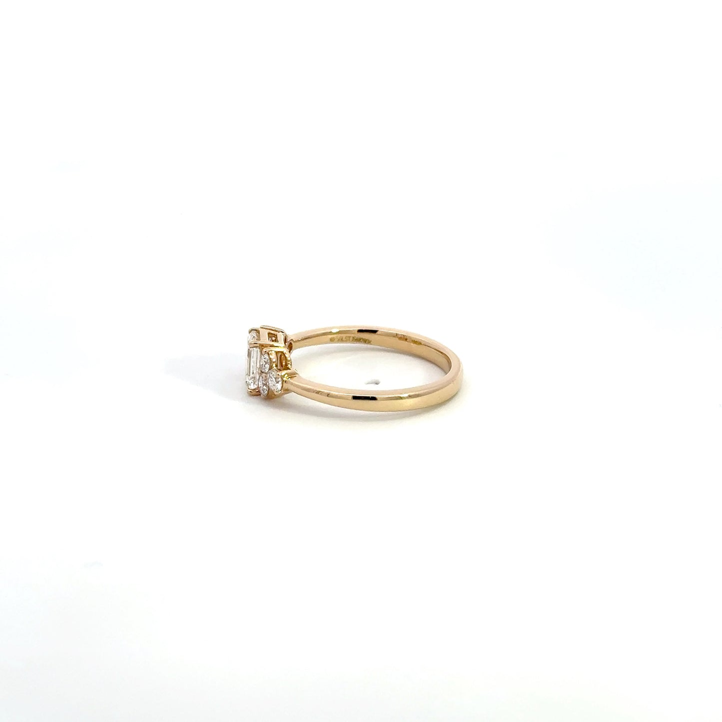 LGD Emerald Ring In 14k Gold