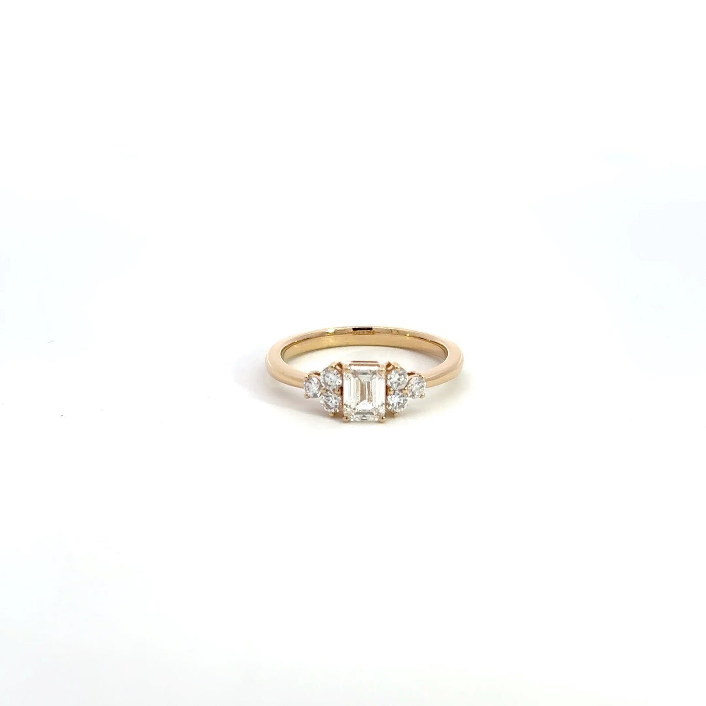 LGD Emerald Ring In 14k Gold
