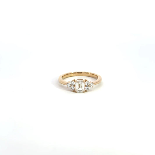 LGD Emerald Ring In 14k Gold
