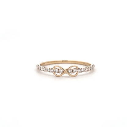 Lab Grown Diamond Infinity Band Ring In 14k Gold