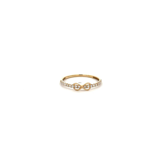 Lab Grown Diamond Infinity Band Ring In 14k Gold