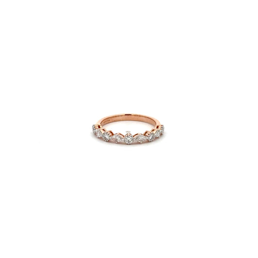 LGD Multi Stone Band Ring In 14k Gold