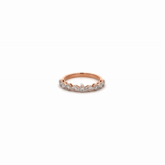 LGD Multi Stone Band Ring In 14k Gold