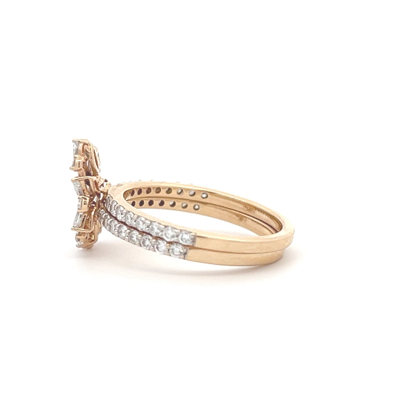 Lab Grown Diamond Dual Band Ring In 14k Gold