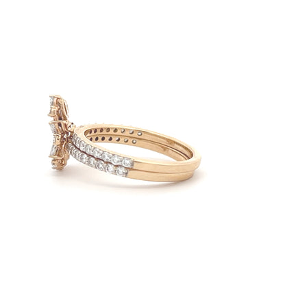 Lab Grown Diamond Dual Band Ring In 14k Gold