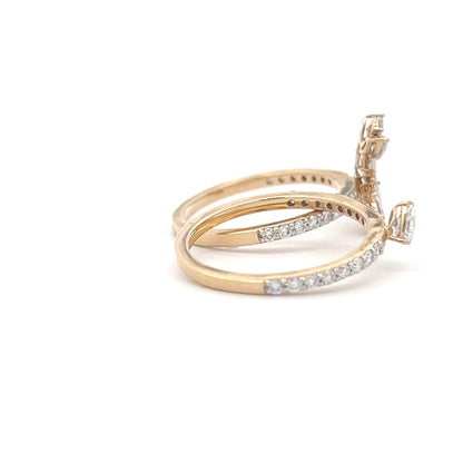 Lab Grown Diamond Dual Band Ring In 14k Gold
