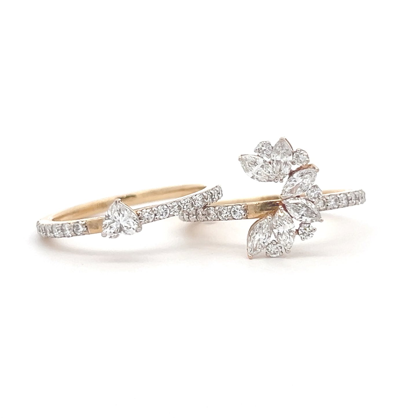 Lab Grown Diamond Dual Band Ring In 14k Gold