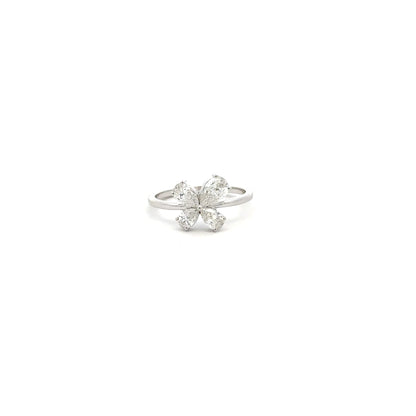 LGD Pear Shape Ring In 14k Gold