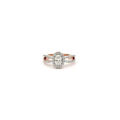 LGD Oval Brilliant Ring In 14k Gold