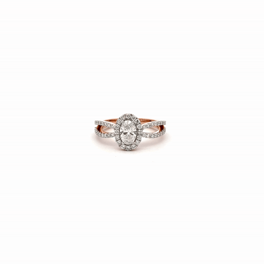 LGD Oval Brilliant Ring In 14k Gold