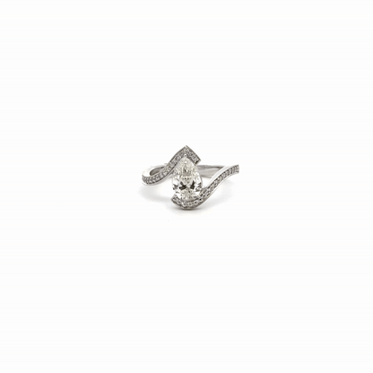 LGD Princess Cut Ring In 14k Gold
