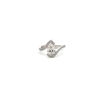 LGD Princess Cut Ring In 14k Gold