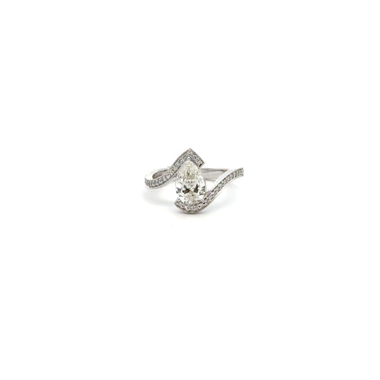LGD Princess Cut Ring In 14k Gold