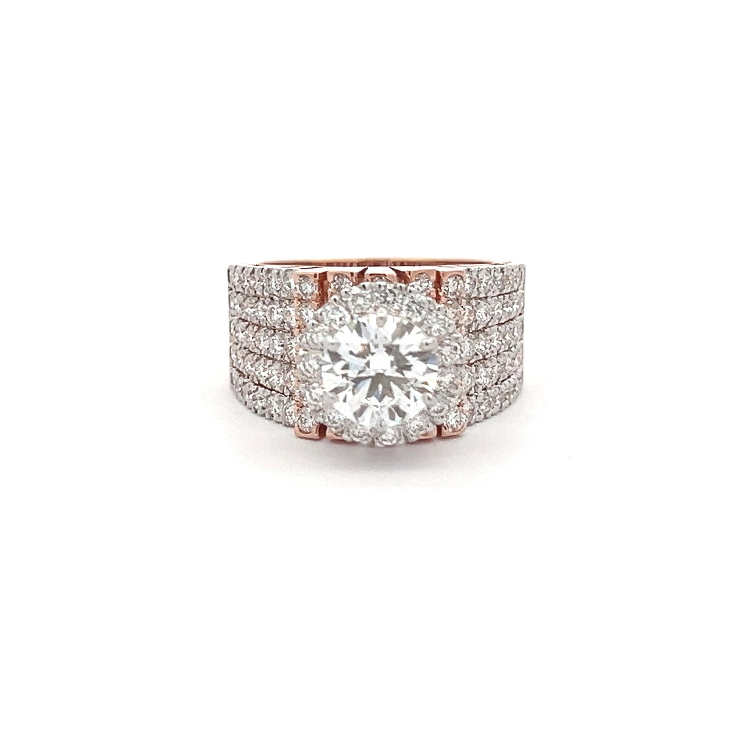 Lab Grown Round Brilliant Diamond Rings