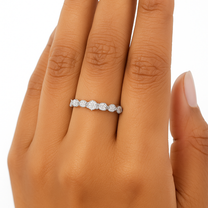 Lab Grown Diamond Multi Shape Ring on hand