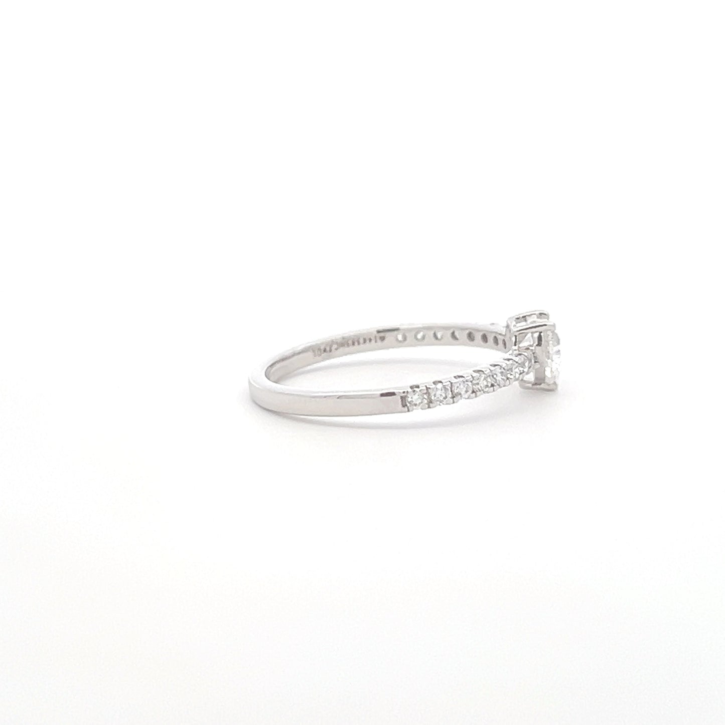 Lab Grown Heart Diamond Band Ring a