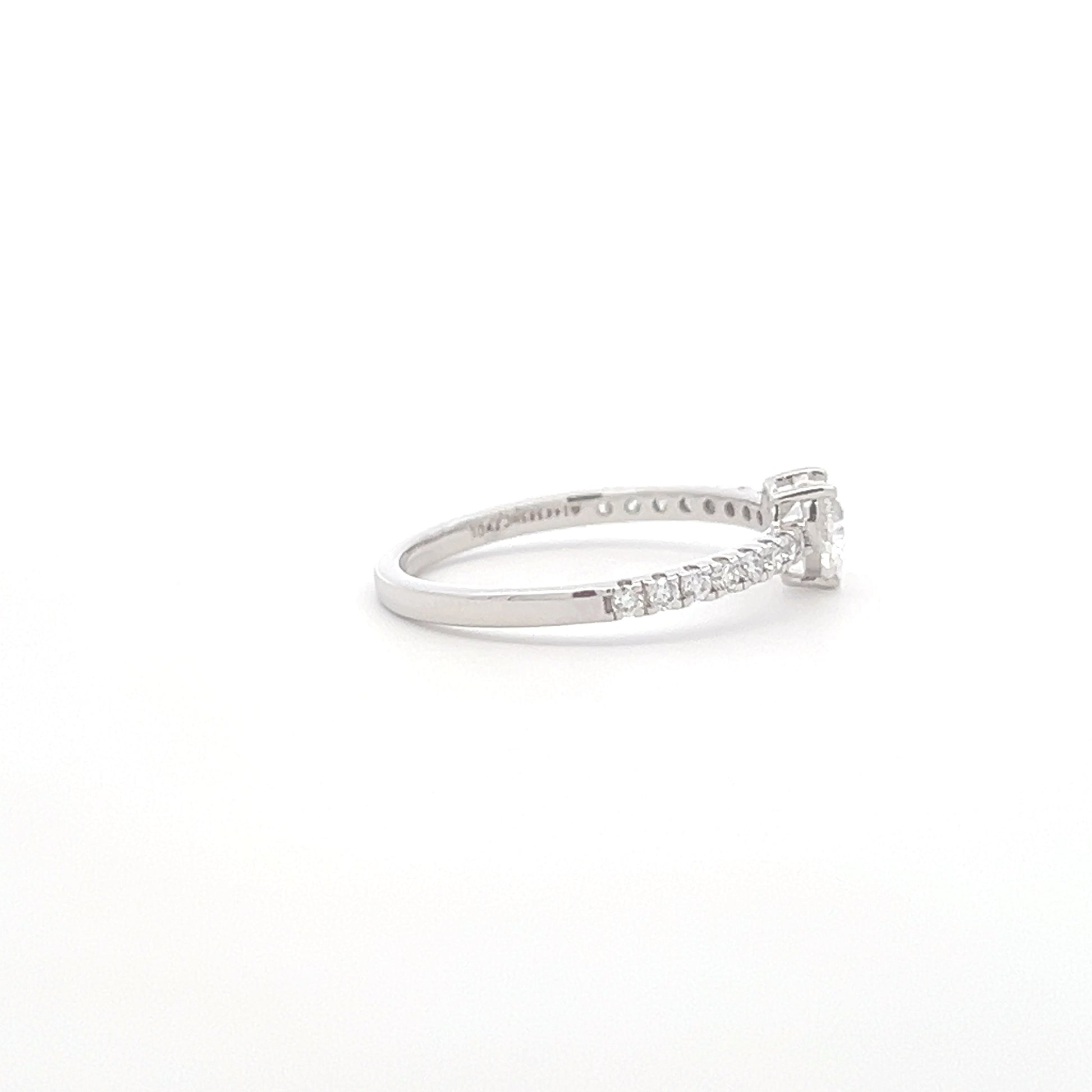 Lab Grown Heart Diamond Band Ring a