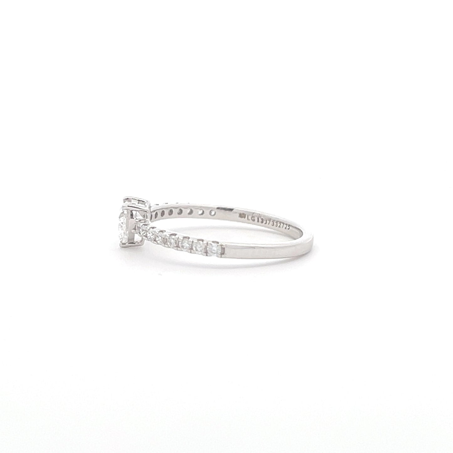 Lab Grown Heart Diamond Band Ring b