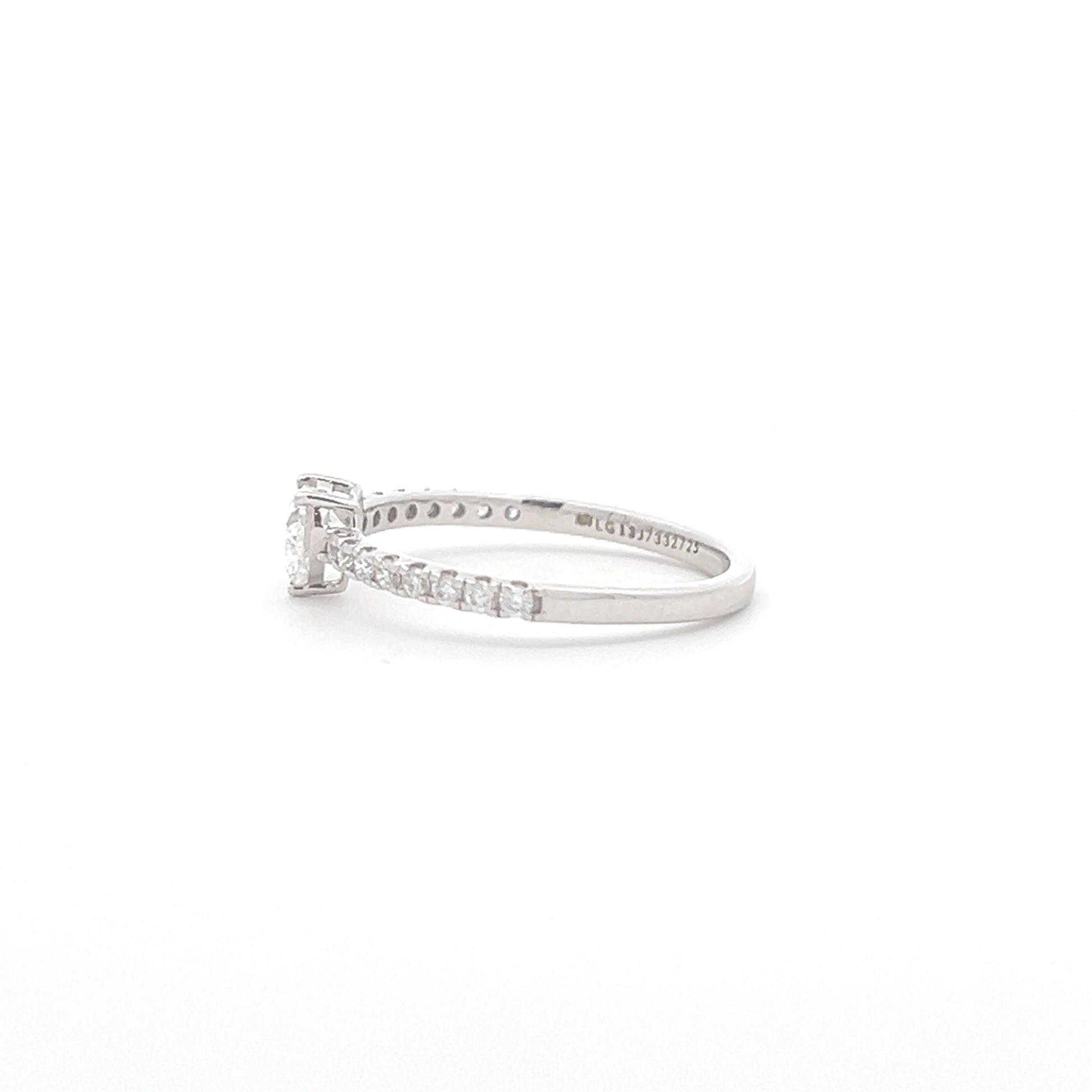 Lab Grown Heart Diamond Band Ring b