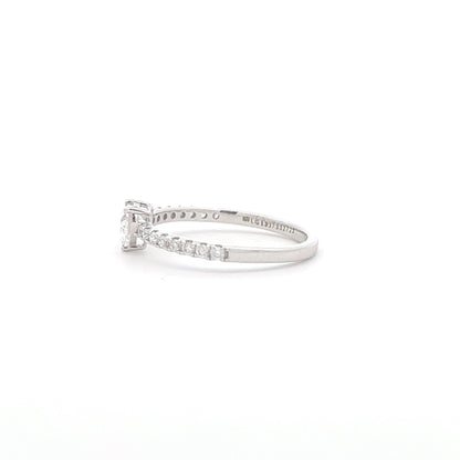 Lab Grown Heart Diamond Band Ring b