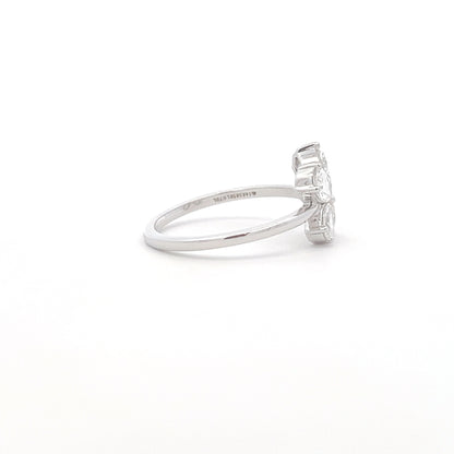 Lab Grown Pear Diamond Butterfly Ring side a