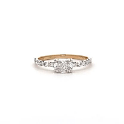 Lab Grown Raddiant Diamond Band Ring 