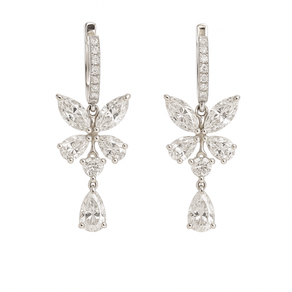 Luxury Lab-Grown Diamond Drop Earrings 