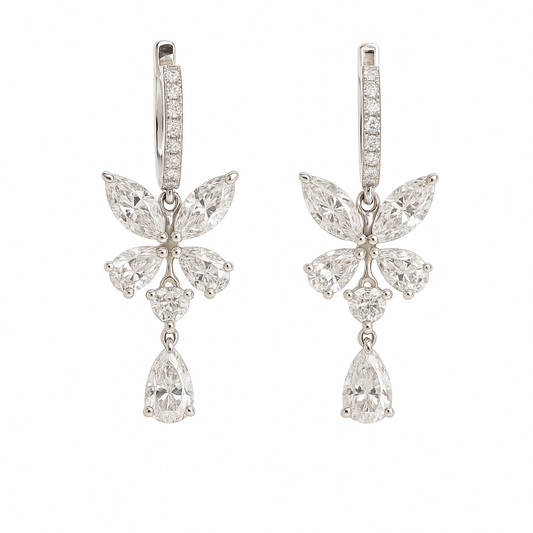 Luxury Lab-Grown Diamond Drop Earrings 