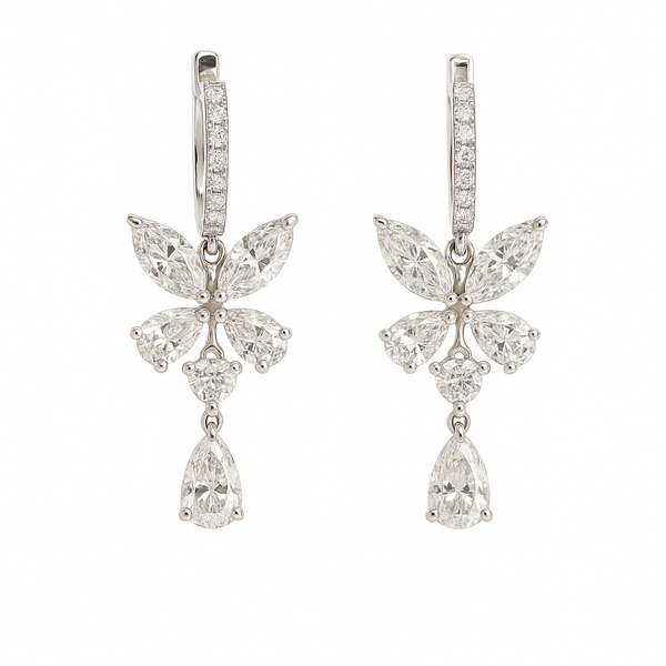 Luxury Lab-Grown Diamond Drop Earrings 