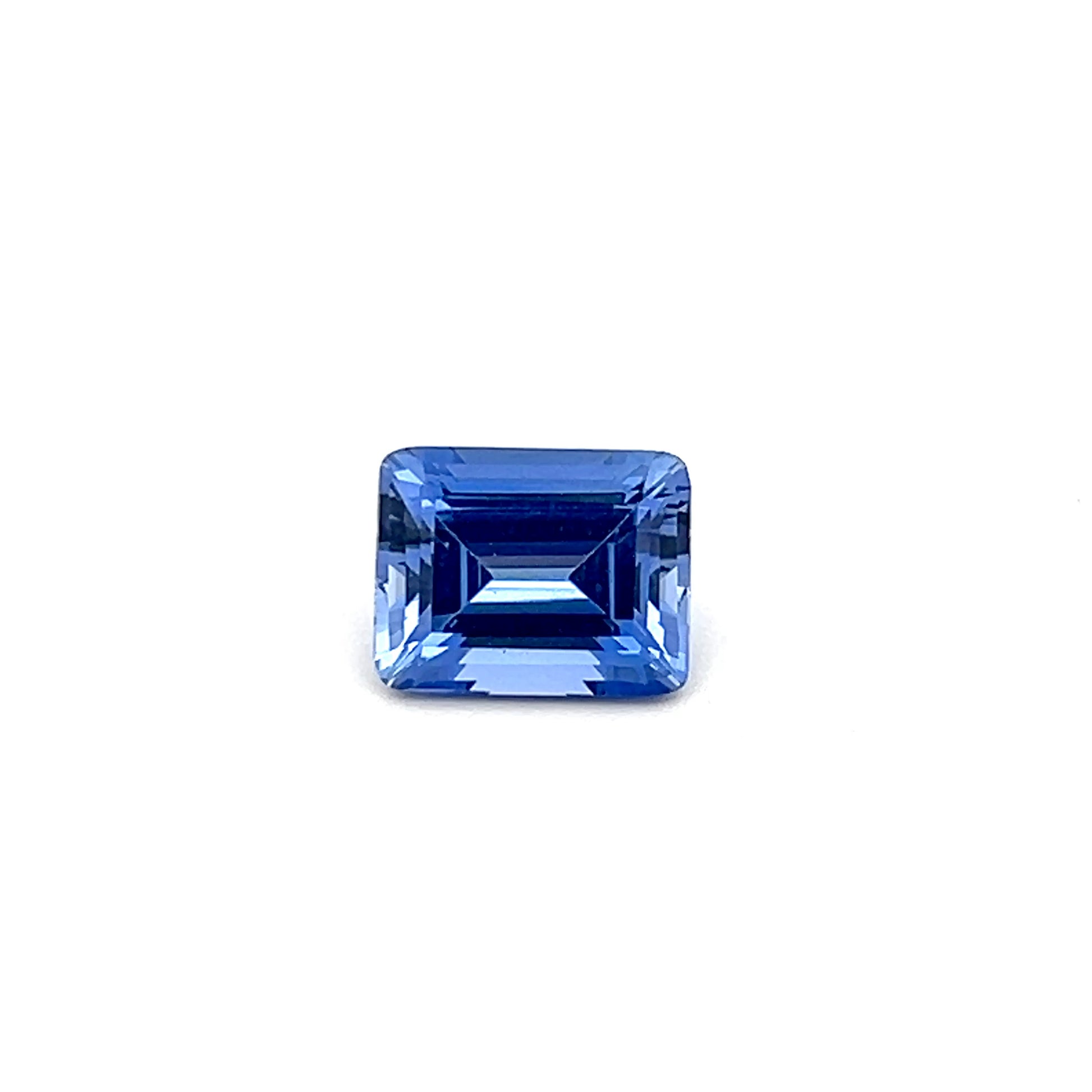 4.13Ct Octagon Medium Blue Lab Grown Sapphire