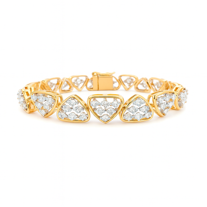 Modern Designer Lab Grown Diamond Bracelet 