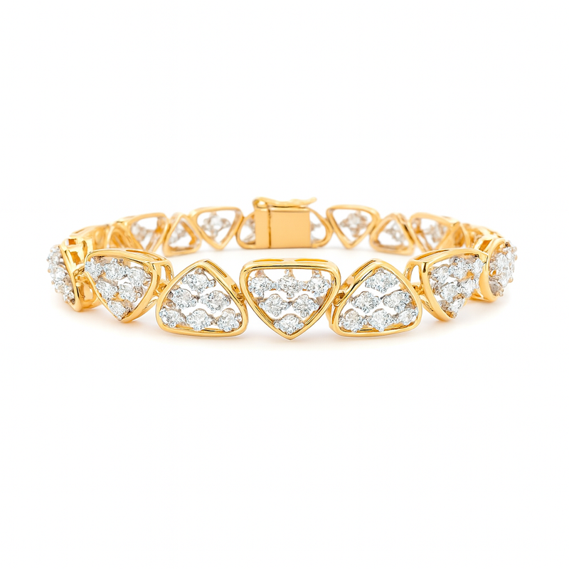 Modern Designer Lab Grown Diamond Bracelet 