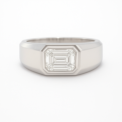 Modern Men’s Lab Grown Diamond Ring 