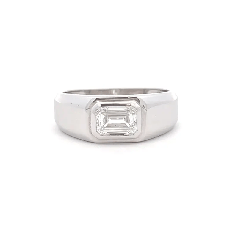 Modern Men’s Lab Grown Diamond Ring